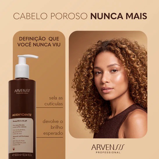 Acidificante Capilar Arvensis Professional Equilíbrio do pH 300ml