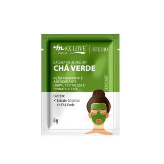Máscara Facial Peel Off Chá Verde Max Love Hidratante e Revitalizante