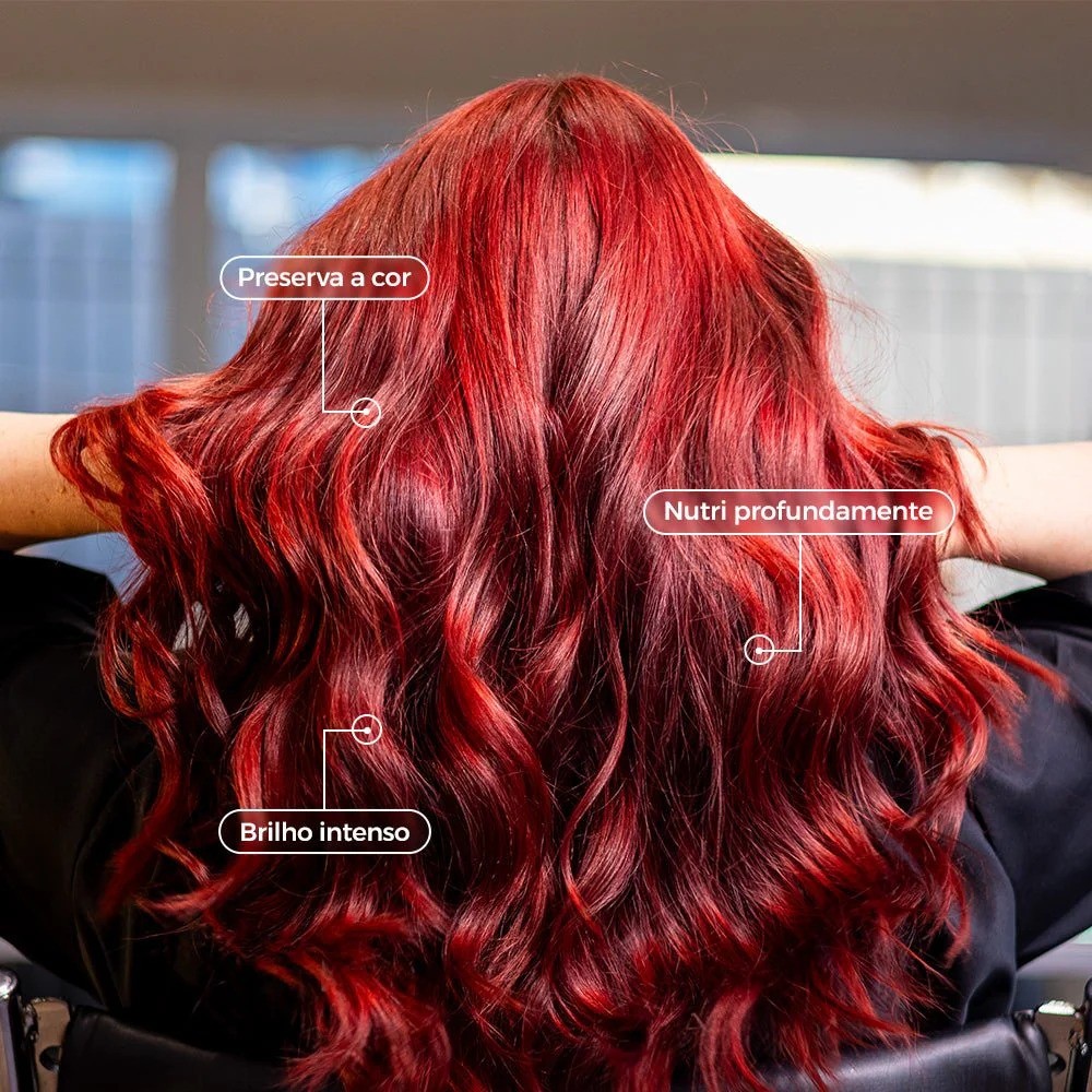 Leave-in Prohall Multibenefícios Pro Color After Gloss Proteção Térmica 300ml - Imagem 2