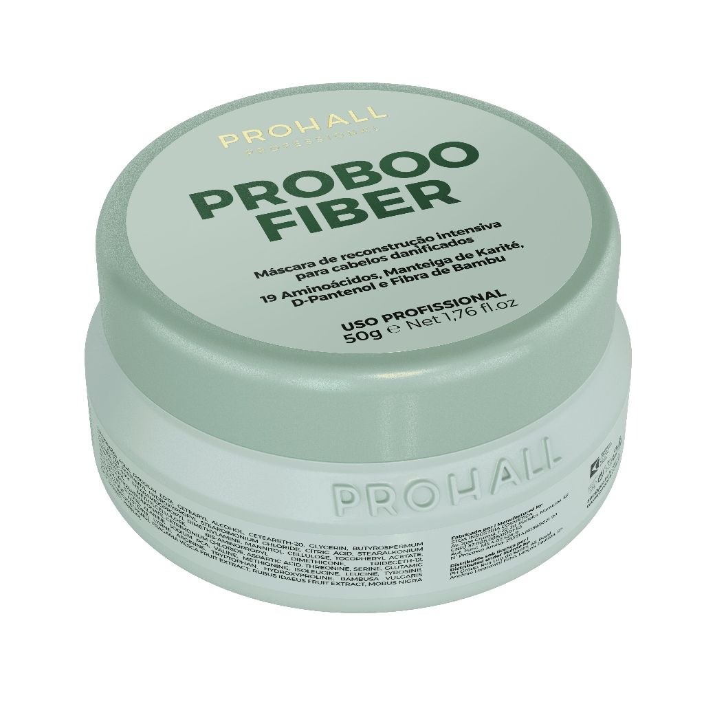 Máscara Prohall Proboo Fiber 50g Reconstrução Capilar e Fortalecimento - Imagem 2