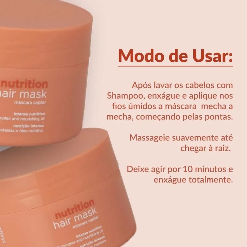 Máscara Braé Stages Nutrition Nutrição Intensa 200g - Imagem 3