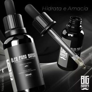 Óleo para Barba Big Barber 30 ml Hidratante Argan e Jojoba