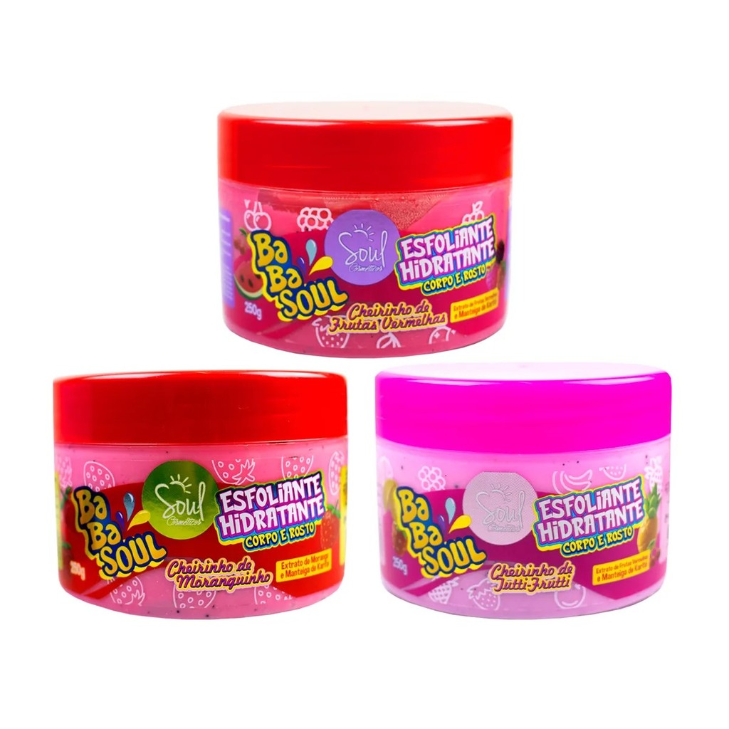 Esfoliante Hidratante Corporal Babasoul Tutti-Frutti 250g - Imagem 6