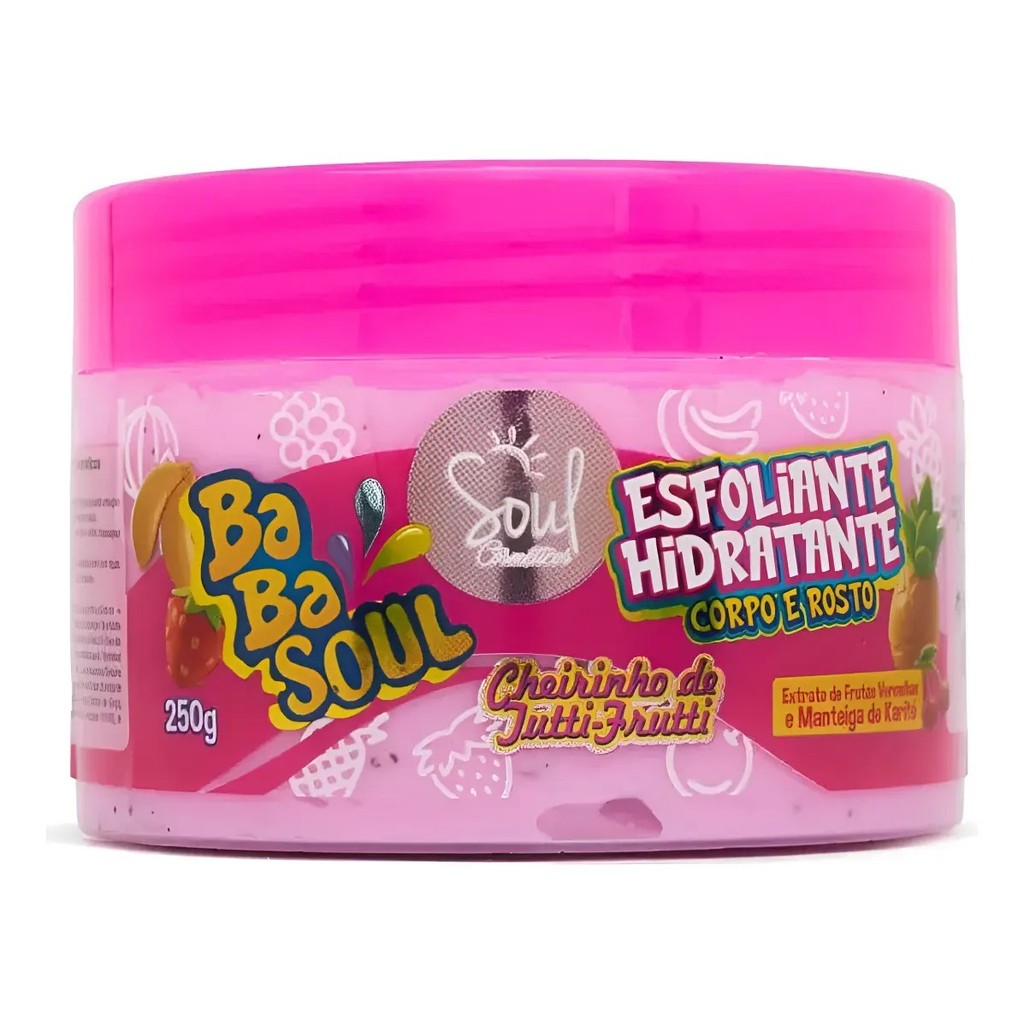 Esfoliante Hidratante Corporal Babasoul Tutti-Frutti 250g - Imagem 7