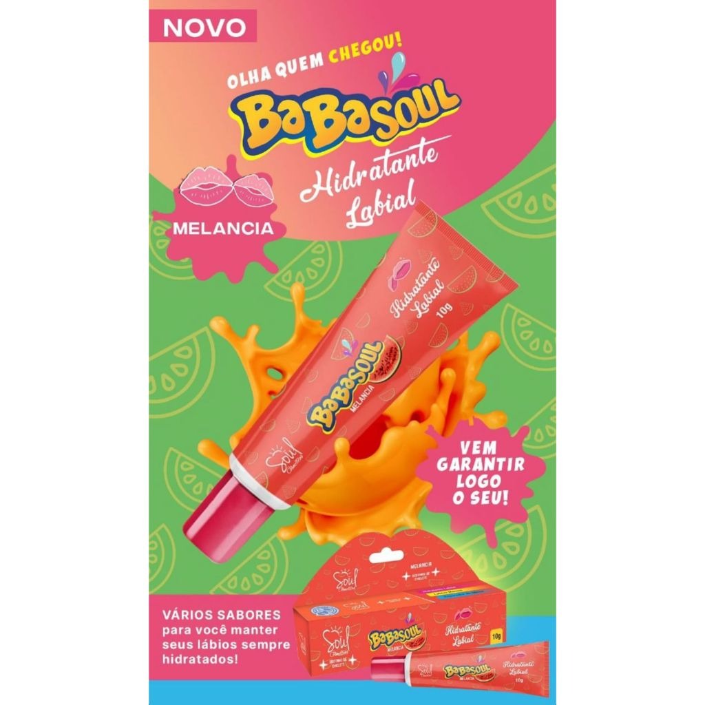 Hidratante Labial Babasoul Melancia 10g - Imagem 8