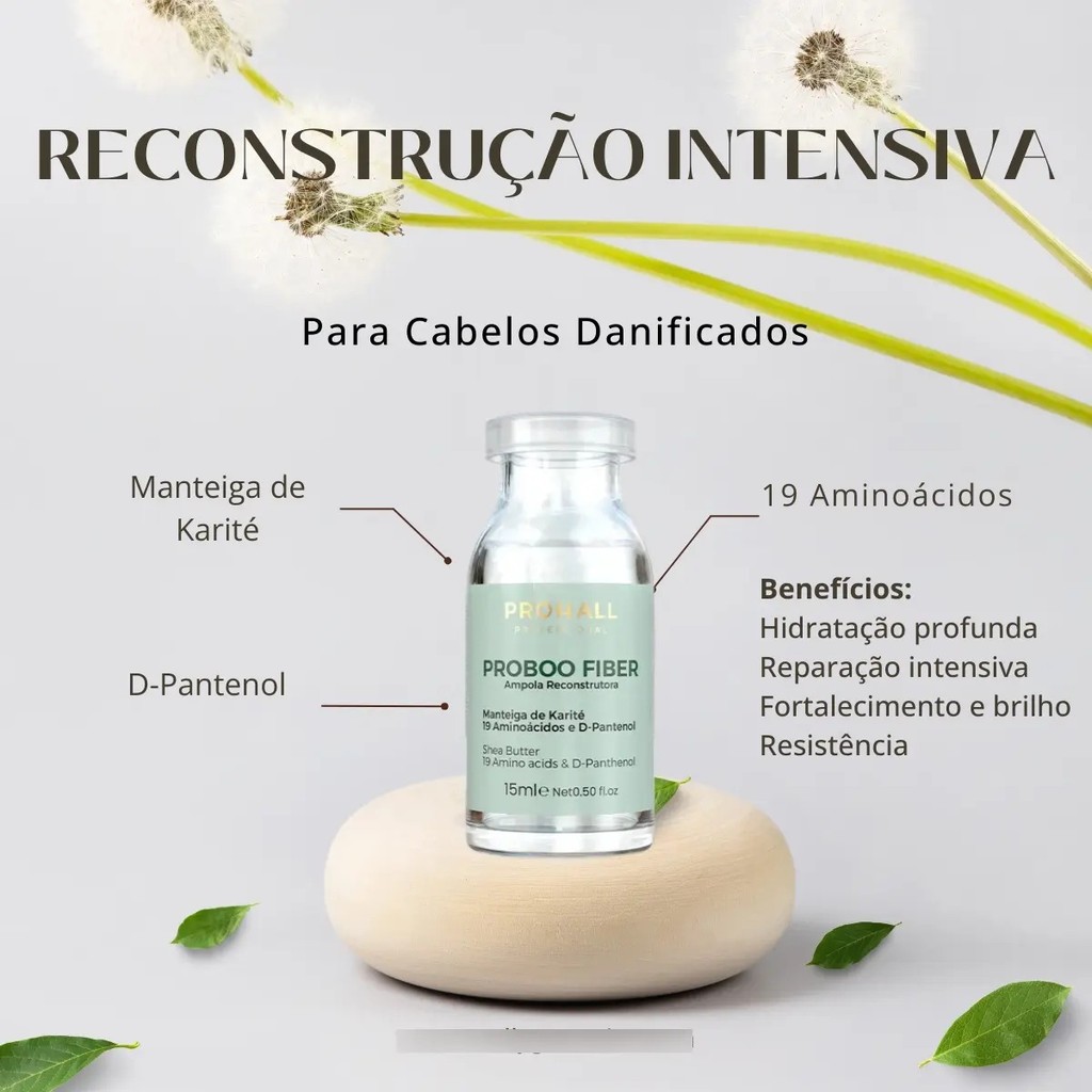 Ampola Proboo Fiber Reconstrução Capilar 15ml - Imagem 2