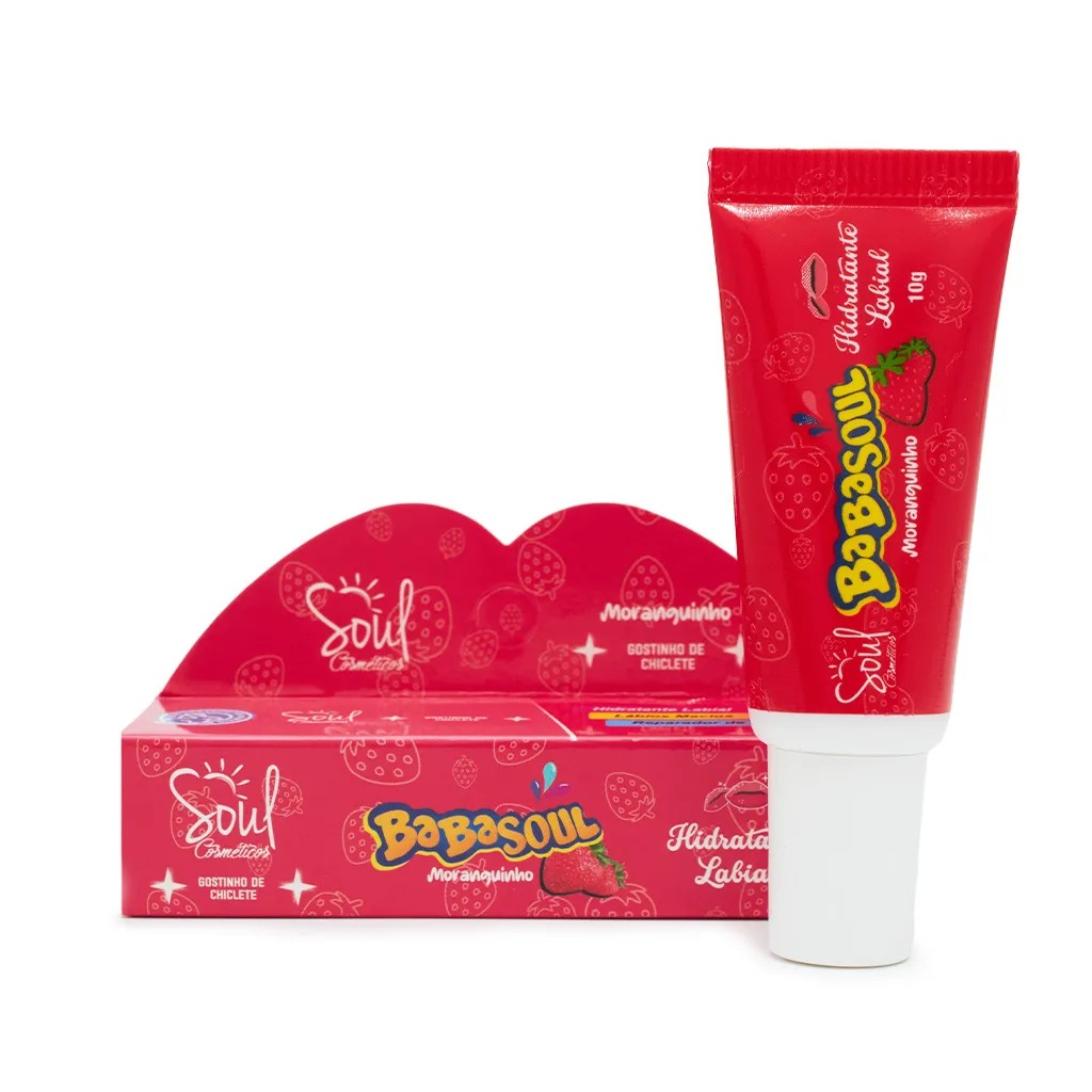 Hidratante Labial Babasoul Morango 10g - Imagem 4