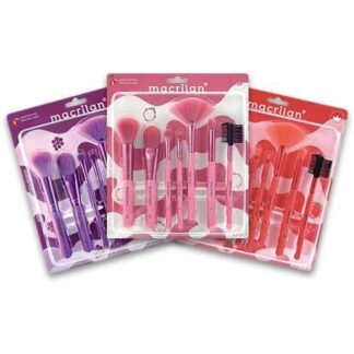 Kit com 7 Pincéis Maquiagem - Macrilan KP9-5