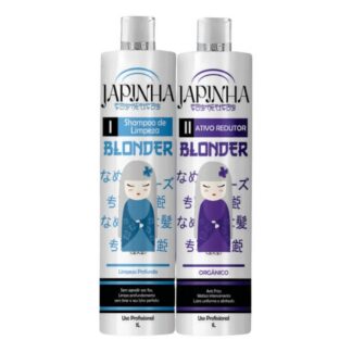 Kit Progressiva Blonder Orgânico Japinha Shampoo 1 L + Ativador 1 L