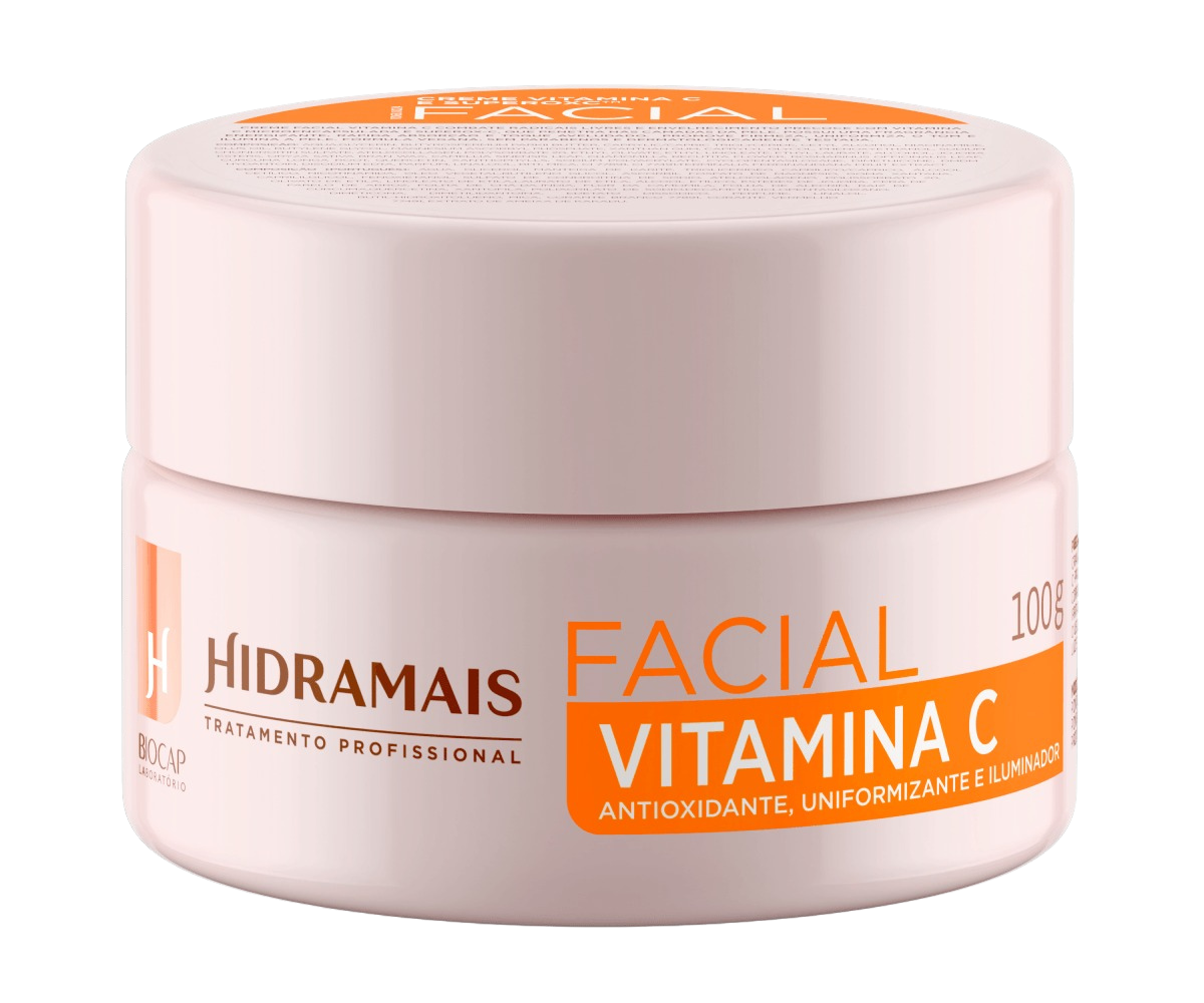 Creme Facial Hidramais Vitamina C 100 g Antioxidante Uniformizador e Iluminador - Imagem 4
