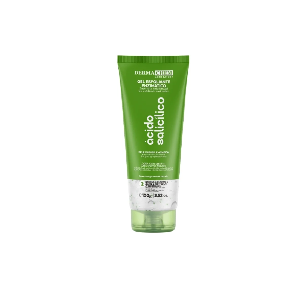 Gel Esfoliante Facial Enzimatico Ácido Salicílico Dermachem Laboratory 100 g
