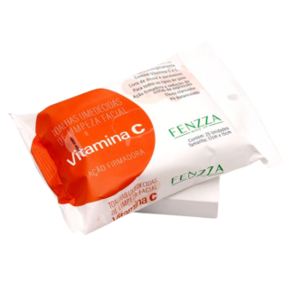 Toalhas Umedecidas de Limpeza Facial Vit C Fenzza Make Up