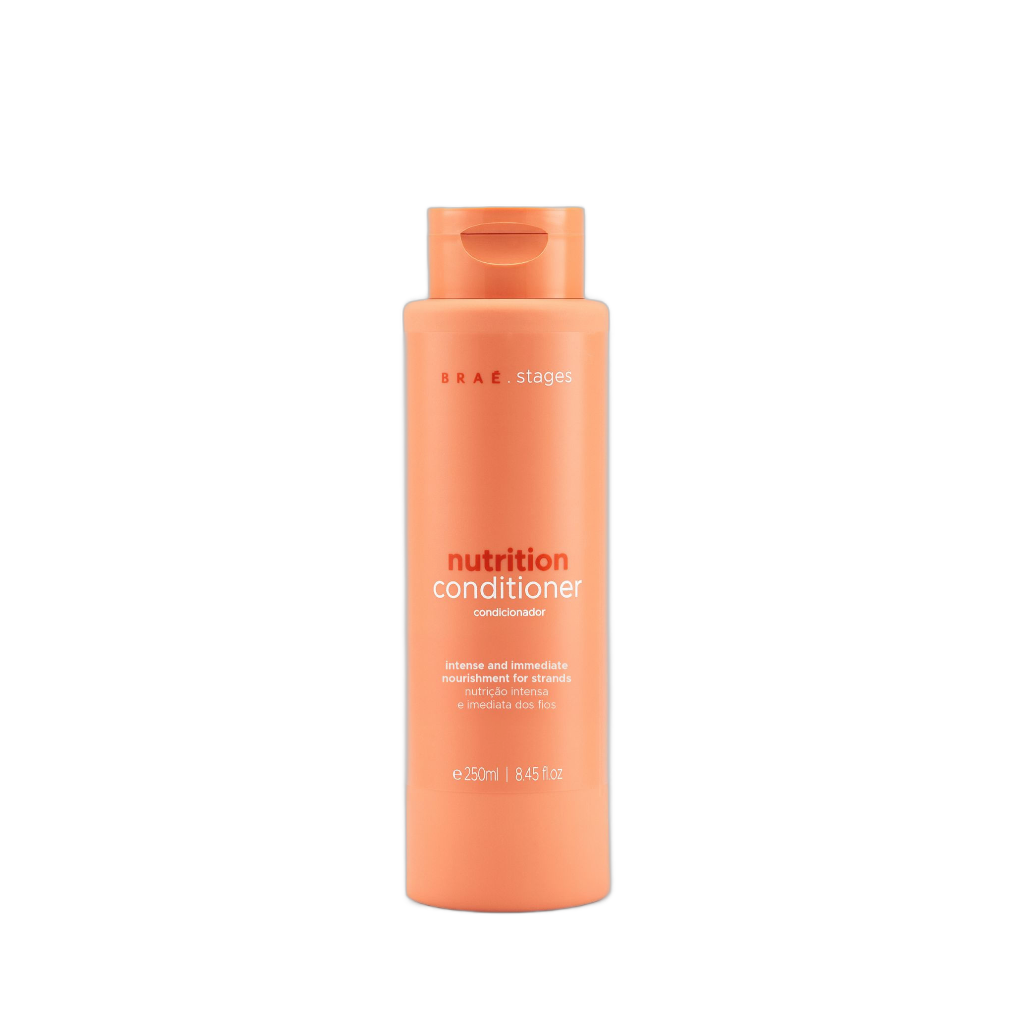 Condicionador Braé Stages Nutrition Hidratação Maciez Antifrizz Desembaraço