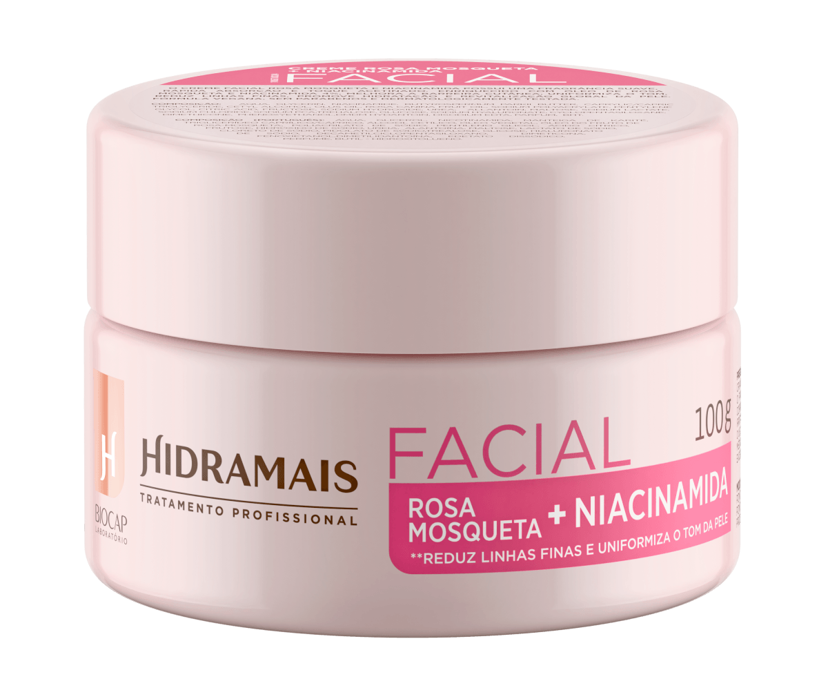 Creme Facial Rosa Mosqueta e Niacinamida Uniformização 100 g