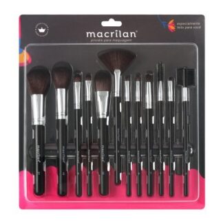 Kit de Pincéis de Maquiagem Macrilan KP9-1A - 12 Peças