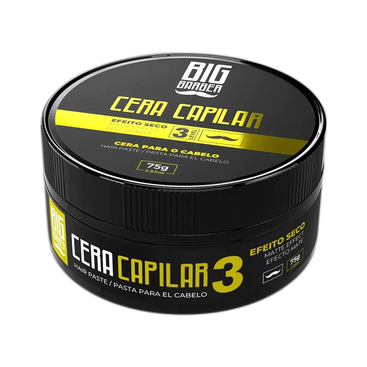Cera Capilar Big Barber 75 g Level 3 Matte Seco Profissional