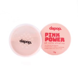 Pó Solto Ultrafino Dapop Pink Power Rosa Mosqueta