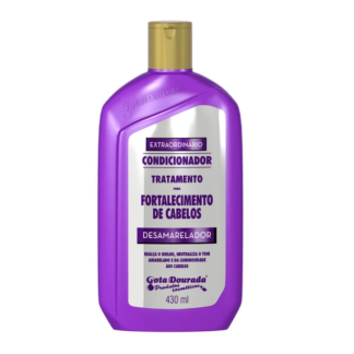 Shampoo Fortalecimento De Cabelos Desamarelador Gota Dourada 430 Ml