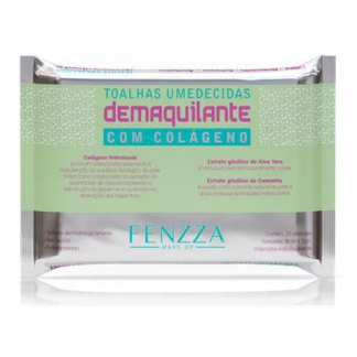 Toalhas Umedecidas Demaquilante Com Colágeno Fenzza Make Up