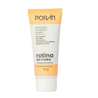 Pr252 - Máscara De Argila Negra 100g Poran Cx48un